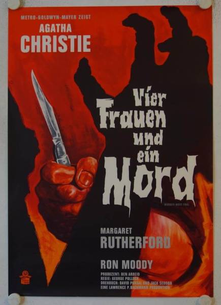 Murder most foul original release german movie poster